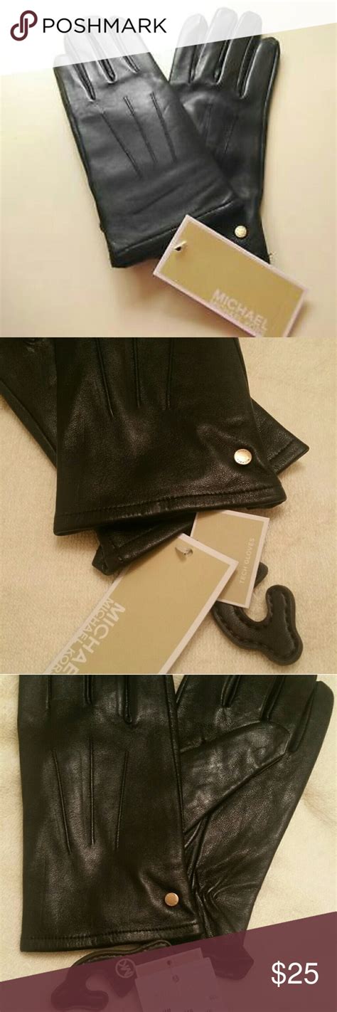 michael kors touch screen gloves|Leather Gloves .